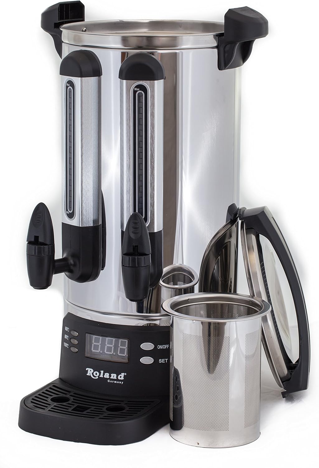 Roland Samowar Teemaschine Ð Teekocher & Wasserkocher (Edelstahl) 20 liter