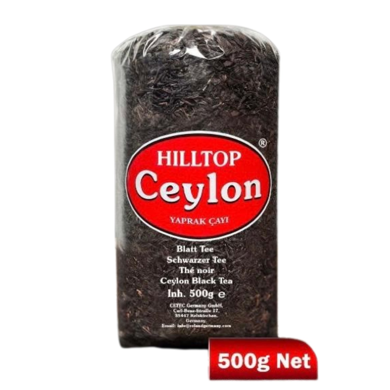Hilltop Ceylon Dunkler Tee 500g – aromatischer Schwarztee (Ceylon)