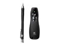 Logitech Bluetooth and USB Laser Presenter/Presentation Clicker - Universal Compatibility, 20m Range, Customizable, Smart Battery 12 Months Usage - Black