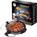 Roland Germany Crêpes Maker Granit 2300W – Elektrisches Crêpe- & Yufka-Gerät mit Temperaturregler & Antihaftbeschichtung