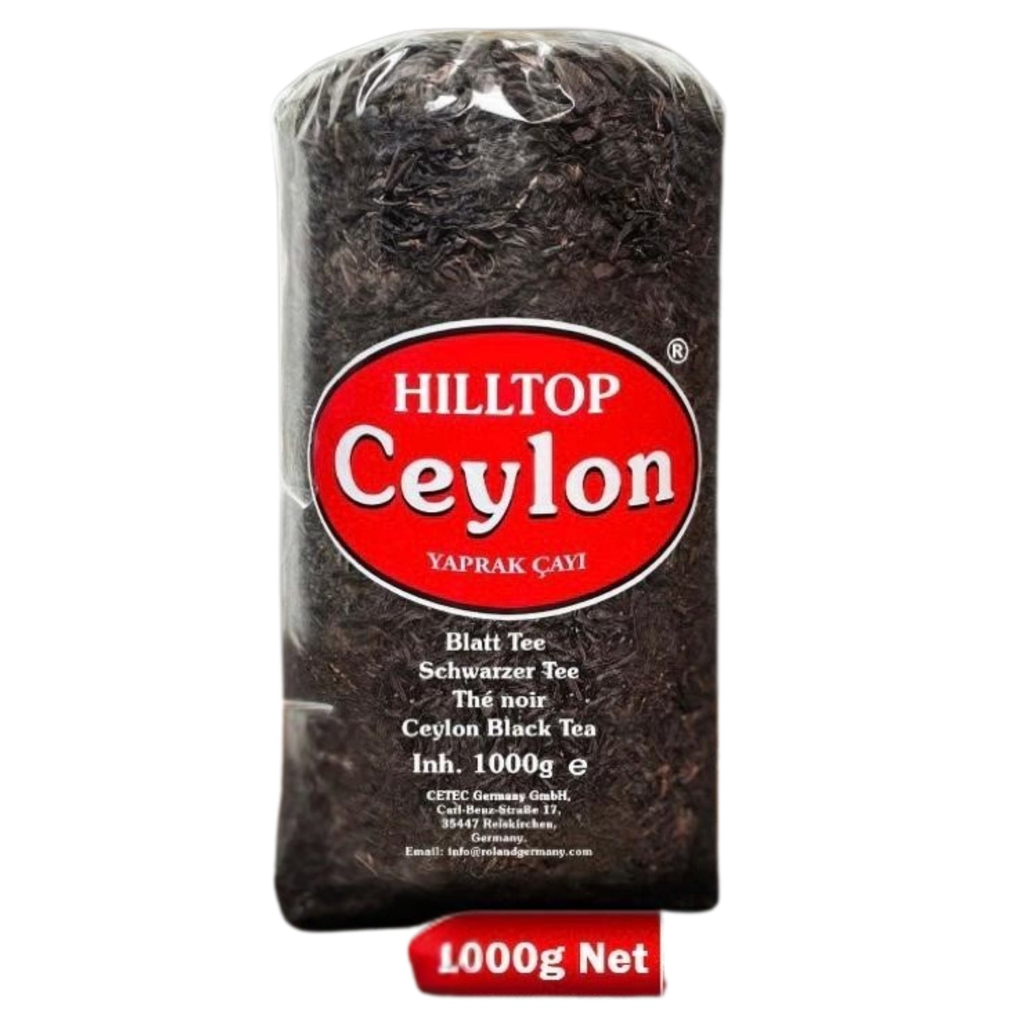 Hilltop Ceylon Dunkler Tee 1000g – aromatischer Schwarztee (Ceylon)
