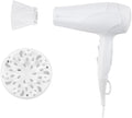 Remington Haartrockner Ionen [leicht, Diffusor & Stylingdüse] weiß (2200W, Keramik-Ionen: schonendes Styling & gleichmäßige Wärmeverteilung, 3 Heiz- & 2 separate Gebläsestufen + Abkühlstufe) D3199