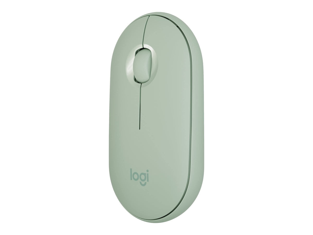 Logitech Pebble Mouse 2 M350s schlanke kabellose Bluetooth-Maus, mobil, leicht, anpassbare Taste, leise Klicks, Easy-Switch für Windows, macOS, iPadOS, Android, ChromeOS - Grafit