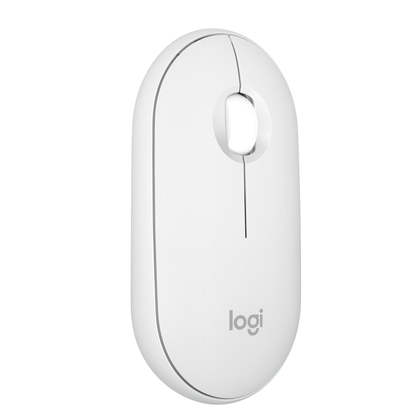 Logitech Pebble Mouse 2 M350s schlanke kabellose Bluetooth-Maus, mobil, leicht, anpassbare Taste, leise Klicks, Easy-Switch für Windows, macOS, iPadOS, Android, ChromeOS - Grafit