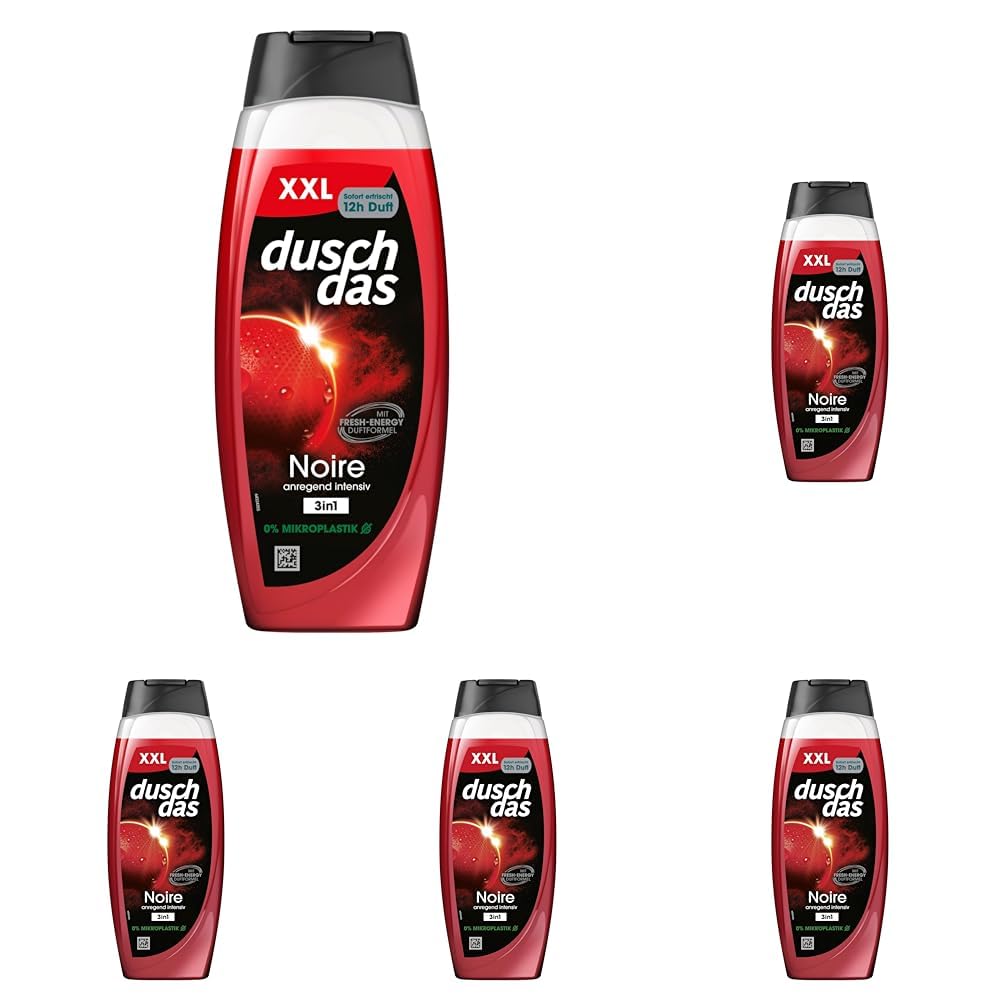 Duschdas 3-in-1 Duschgel & Shampoo Noire XXL Duschbad mit Fresh-Energy-Duftformel sorgt für einen erfrischenden Start in den Tag 450 ml