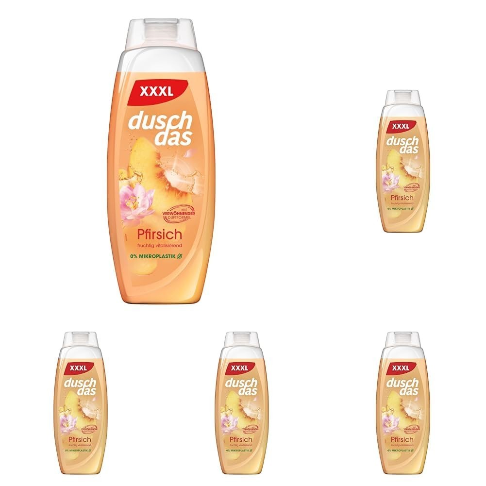 Duschdas Duschgel Pfirsich XXXL Duschbad mit verwöhnender Duftformel sorgt für einen erfrischenden Start in den Tag 675 ml