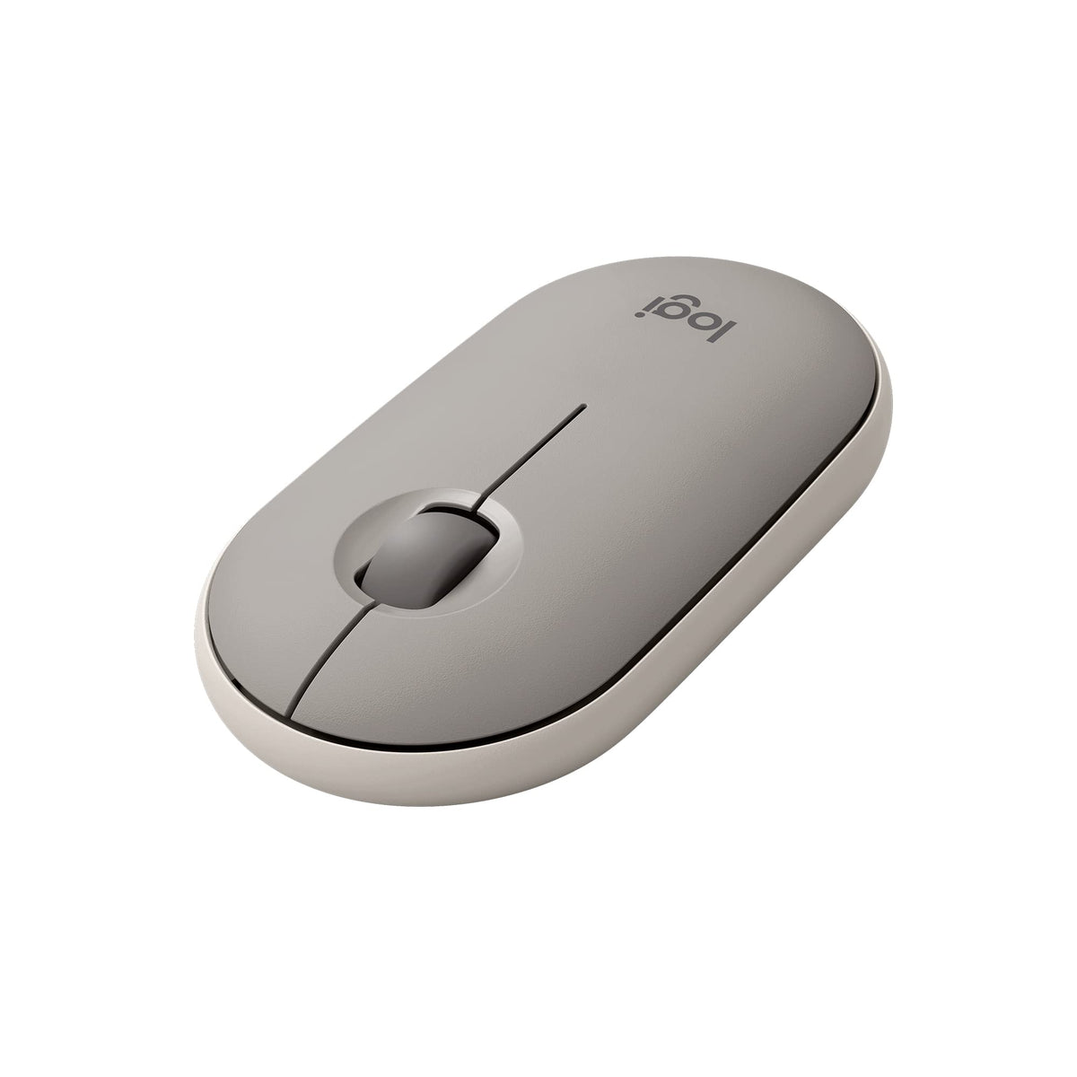 Logitech Pebble Mouse 2 M350s schlanke kabellose Bluetooth-Maus, mobil, leicht, anpassbare Taste, leise Klicks, Easy-Switch für Windows, macOS, iPadOS, Android, ChromeOS - Grafit