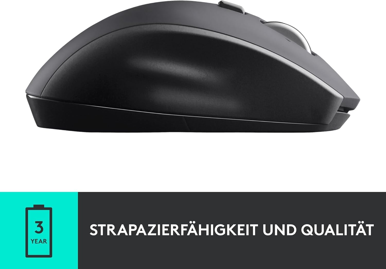Logitech M705 Marathon Kabellose Maus, 2.4 GHz Verbindung via Unifying USB-Empfänger, 1000 DPI Laser-Sensor, 3-Jahre Akkulaufzeit, 7 Tasten, PC/Mac - Schwarz