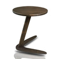 Beistelltisch aus natürlichem Holz – Moderner Design-Tisch mit massivem Kiefernholz, leicht und stabil, perfekt für Sofa & Wohnzimmer, Größe: Medium Dunkles Walnuss (Dunkle Walnuss, 40cm)
