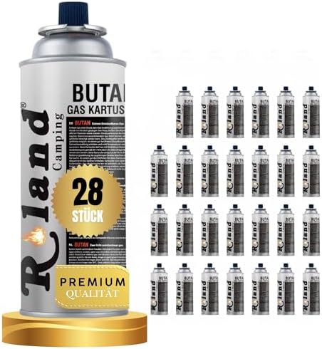 Roland Camping Butan Gaskartusche 227g – 28 Stück