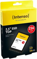 Intenso Interne 2,5" SSD SATA III Top, 256 GB, 550 MB/Sekunden, Schwarz