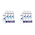 Rexona Women Anti Transpirant Spray Cotton Dry Deospray mit 48 Stunden Schutz gegen Körpergeruch und Achselnässe mit Anti-Transpirant-Technologie 6x 150 ml
