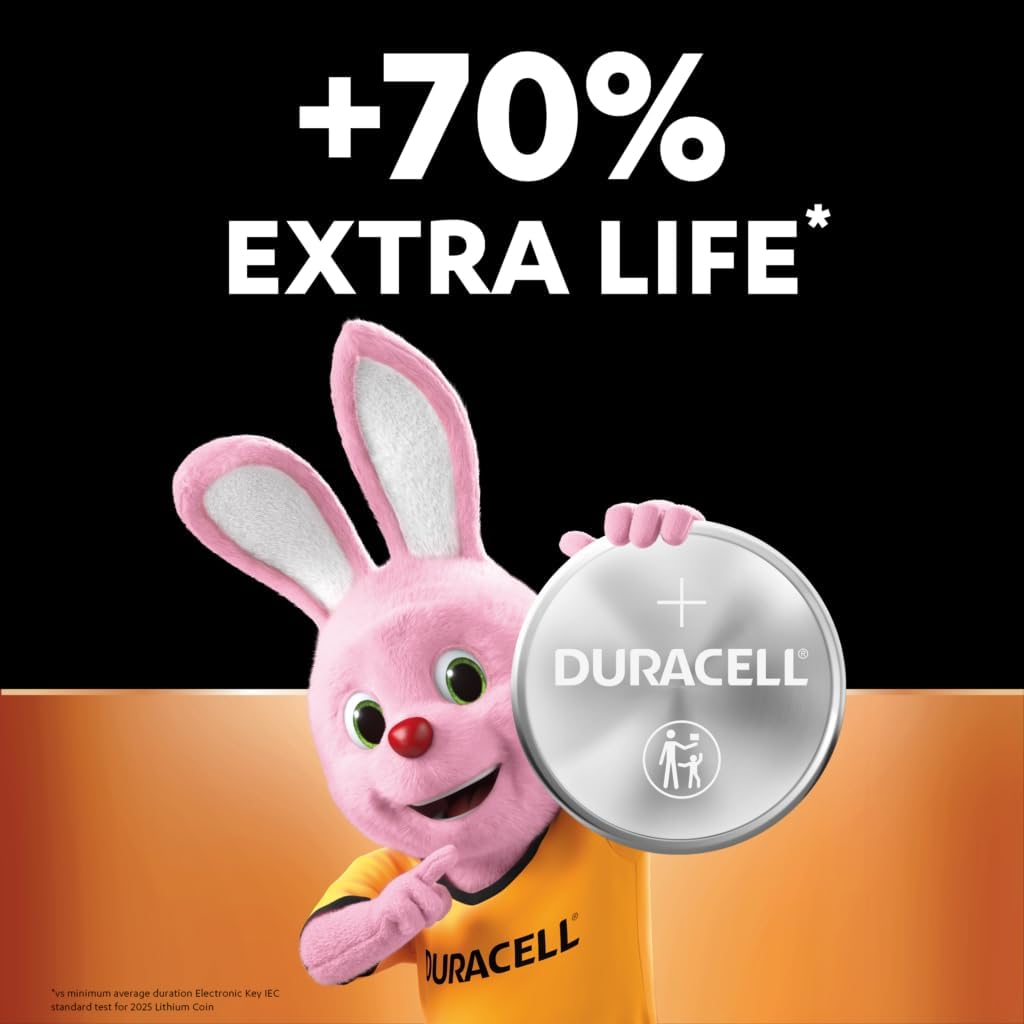 2 x Duracell CR 2025 (1 Blister mit je 2 Batterien) 2 Batterien (CR 2025)