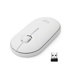 Logitech Pebble Mouse 2 M350s schlanke kabellose Bluetooth-Maus, mobil, leicht, anpassbare Taste, leise Klicks, Easy-Switch für Windows, macOS, iPadOS, Android, ChromeOS - Grafit