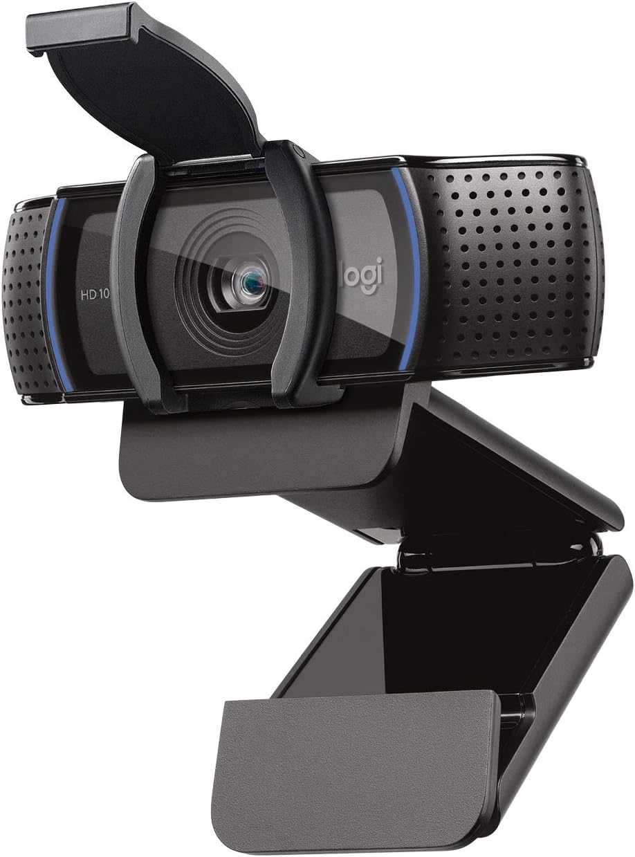 Logitech C920s HD PRO Webcam, Full-HD 1080p, 78° Blickfeld, Autofokus, Belichtungskorrektur, USB-Anschluss, Abdeckblende, Für Skype, FaceTime, Hangouts,etc., PC/Mac/ChromeOS/Android/Xbox One -Schwarz