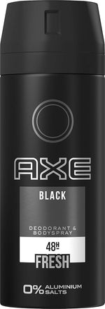 Axe Bodyspray Black Deo ohne Aluminium sorgt 48 Stunden lang für effektiven Schutz vor Körpergeruch 150 ml