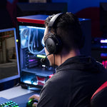 HyperX Cloud Alpha Gaming Headset, Over-Ear, 50 mm Dual-Chamber-Treiber, Memory Foam, Aluminiumrahmen, abnehmbares Noise-Cancelling Mikrofon, 3,5 mm Klinke, PC/PS5/PS4/Xbox/Switch, Schwarz-Rot