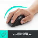Logitech M705 Marathon Kabellose Maus, 2.4 GHz Verbindung via Unifying USB-Empfänger, 1000 DPI Laser-Sensor, 3-Jahre Akkulaufzeit, 7 Tasten, PC/Mac - Schwarz