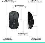 Logitech MK540 Advanced Kombi – Kabellose Tastatur und Maus für Windows, Deutsche QWERTZ-Tastatur – Schwarz