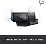 Logitech C920s HD PRO Webcam, Full-HD 1080p, 78° Blickfeld, Autofokus, Belichtungskorrektur, USB-Anschluss, Abdeckblende, Für Skype, FaceTime, Hangouts,etc., PC/Mac/ChromeOS/Android/Xbox One -Schwarz