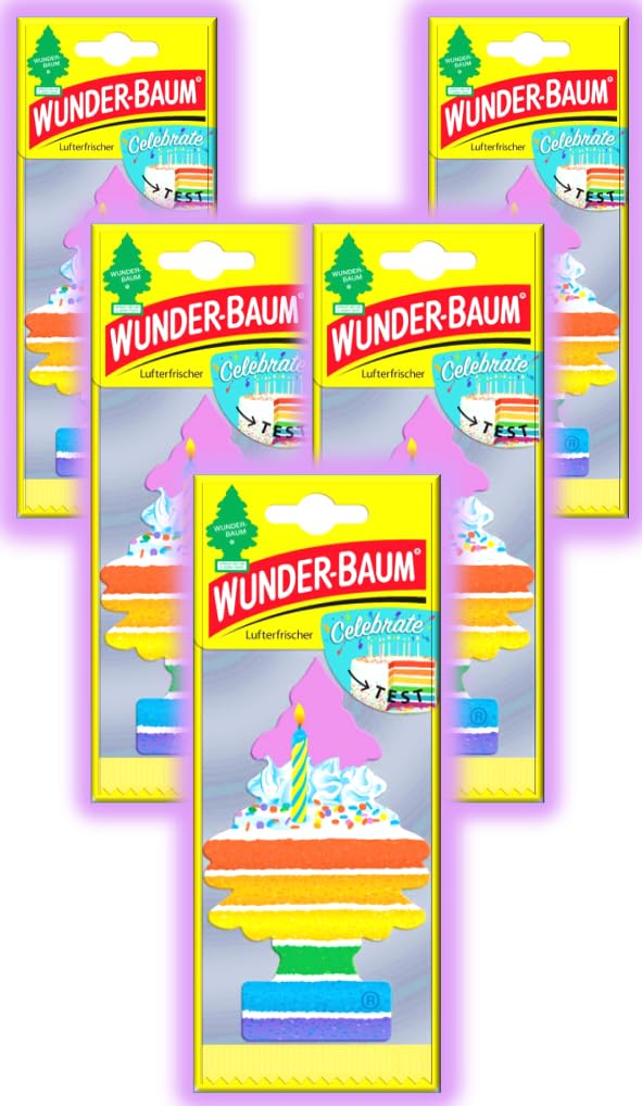 Wunder-Baum Autoduft Lufterfrischer Duftbaum Düfte 5 Stück + Stift light-tribe (Mai-Tai)