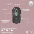 Logitech MK950 Signature Slim kabelloses Tastatur-Maus-Set, schlankes Design, leise tippen, Wechsel zwischen DREI Geräten, Bluetooth, mehrere Betriebssysteme, Windows, Mac, DEU QWERTZ-Layout, Graphit