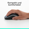 Logitech M185 Kabellose Maus, 2,4 GHz mit USB-Nano-EmpfŠnger, 12 Monate Batterielaufzeit, 1000 DPI Optical Tracking, FŸr Links- und RechtshŠnder, Kompatibel mit PC, Mac, Laptop - Grau