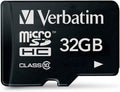 Verbatim Premium microSDHC Speicherkarte - 32GB, Klasse 10, bis zu 90 MB/s Lesegeschwindigkeit, schwarz, 44013