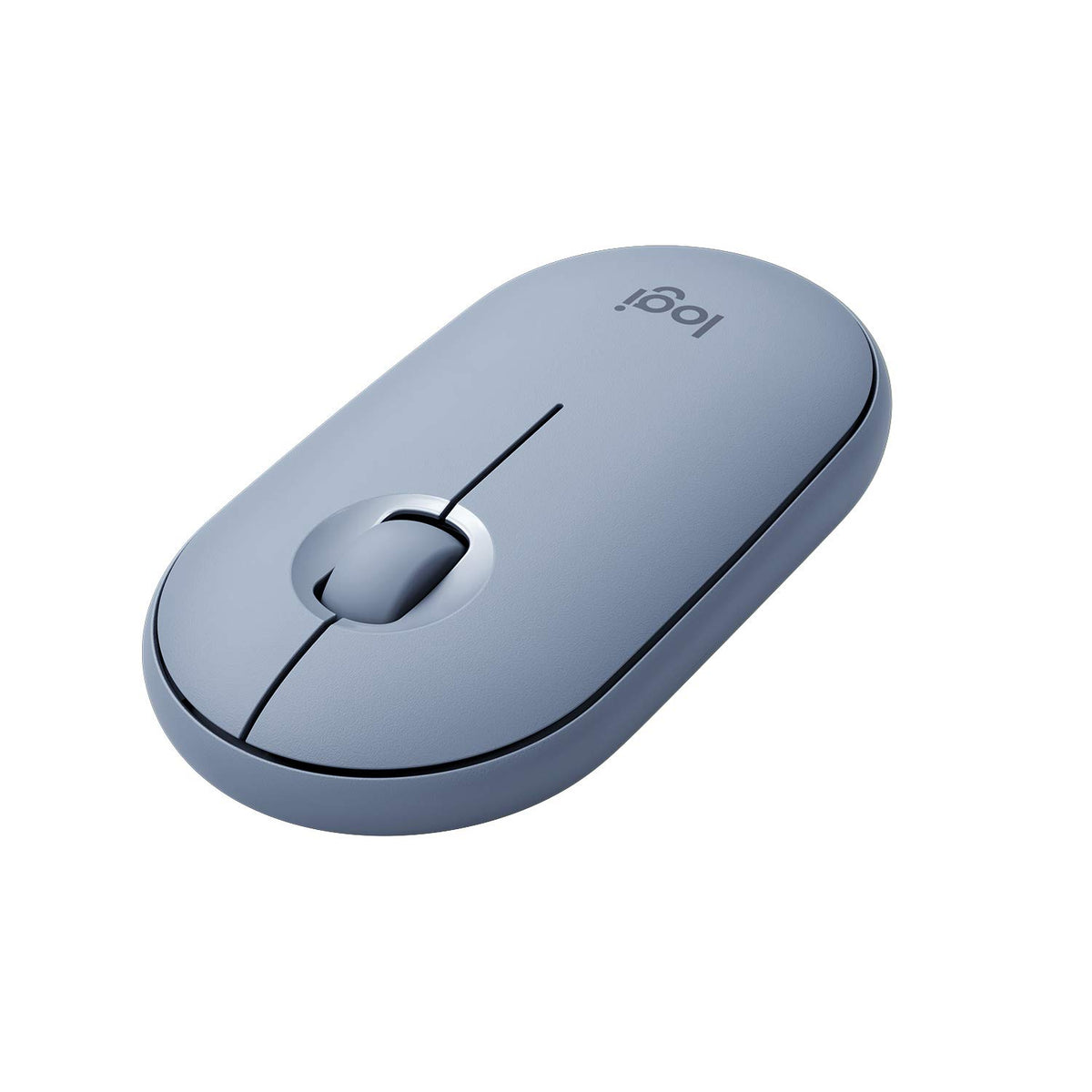 Logitech Pebble Mouse 2 M350s schlanke kabellose Bluetooth-Maus, mobil, leicht, anpassbare Taste, leise Klicks, Easy-Switch für Windows, macOS, iPadOS, Android, ChromeOS - Grafit