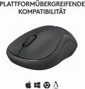 Logitech M240 Silent Bluetooth Maus, Kabellos, Kompakt, Mobil, Smooth Tracking, 18-Monate-Batterie, für Windows, macOS, ChromeOS, kompatibel mit PC, Mac, Laptop, Tablets - Graphit