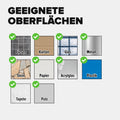tesa Doppelseitiges Klebeband Universal - Vielseitiges Klebeband für Verpackungen, Deko und Teppiche oder zum Basteln - 5 m x 50 mm