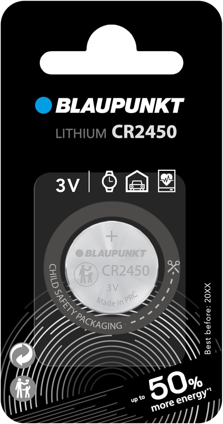 Blaupunkt Lithium Coin CR2450 Knopfzelle 1 Stück im Blister