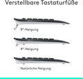 Logitech MK540 Advanced Kombi – Kabellose Tastatur und Maus für Windows, Deutsche QWERTZ-Tastatur – Schwarz