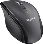 Logitech M705 Marathon Kabellose Maus, 2.4 GHz Verbindung via Unifying USB-Empfänger, 1000 DPI Laser-Sensor, 3-Jahre Akkulaufzeit, 7 Tasten, PC/Mac - Schwarz