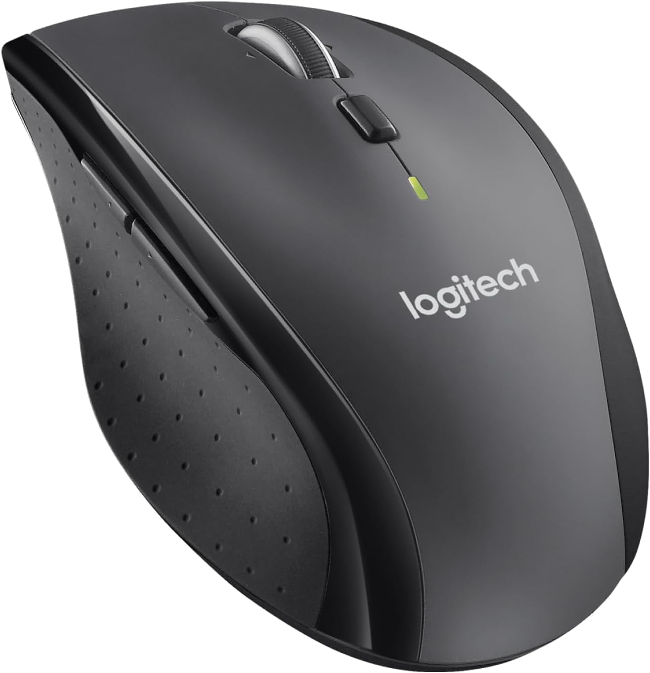 Logitech M705 Marathon Kabellose Maus, 2.4 GHz Verbindung via Unifying USB-Empfänger, 1000 DPI Laser-Sensor, 3-Jahre Akkulaufzeit, 7 Tasten, PC/Mac - Schwarz
