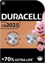 2 x Duracell CR 2025 (1 Blister mit je 2 Batterien) 2 Batterien (CR 2025)