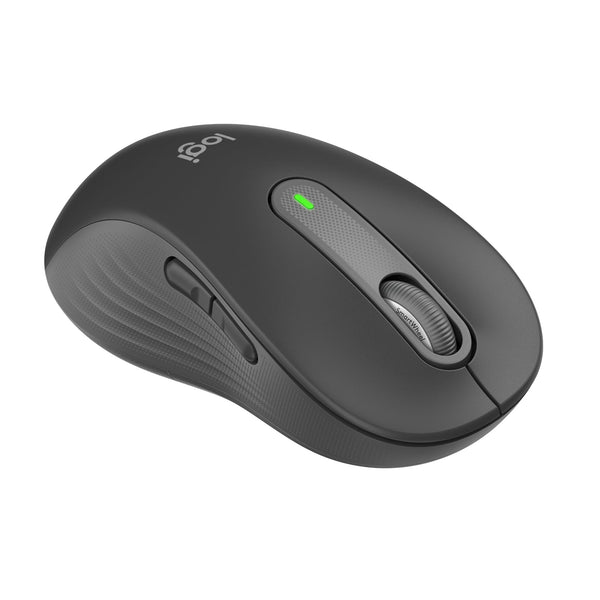 Logitech Signature M650 Kabellose Maus - für kleine bis mittelgroße Hände, 2-Jahres-Batterie, Leise Klicks, Anpassbare Seitentasten, Bluetooth, Kompatibilität mit Mehreren Geräten - Grau