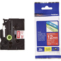 Brother TZE231 TZe-231 P-touch Schriftband (12mm breit, 8m lang, u.a. für Brother PT-H100LB/R, -H105, -E100/VP, -D200/BW/VP, -D210/VP, laminiert) schwarz auf weiß