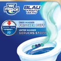WC FRISCH Kraft Aktiv Blauspüler Ozeanfrische (4x50 g), WC Reiniger mit innovativer Geruchs-Stopp-Formel, Duftsteine für extra Frische und eine sichtbare Reinigung
