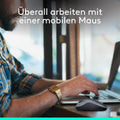 Logitech M185 Kabellose Maus, 2,4 GHz mit USB-Nano-Empfänger, 12 Monate Batterielaufzeit, 1000 DPI Optical Tracking, Für Links- und Rechtshänder, Kompatibel mit PC, Mac, Laptop - Grau