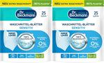 Dr. Beckmann MAGIC LEAVES Waschmittel-Blätter UNIVERSAL | vordosierte & wasserlösliche Waschblätter | platzsparend und leicht anzuwenden | 80 Blätter