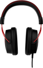 HyperX Cloud Alpha Gaming Headset, Over-Ear, 50 mm Dual-Chamber-Treiber, Memory Foam, Aluminiumrahmen, abnehmbares Noise-Cancelling Mikrofon, 3,5 mm Klinke, PC/PS5/PS4/Xbox/Switch, Schwarz-Rot