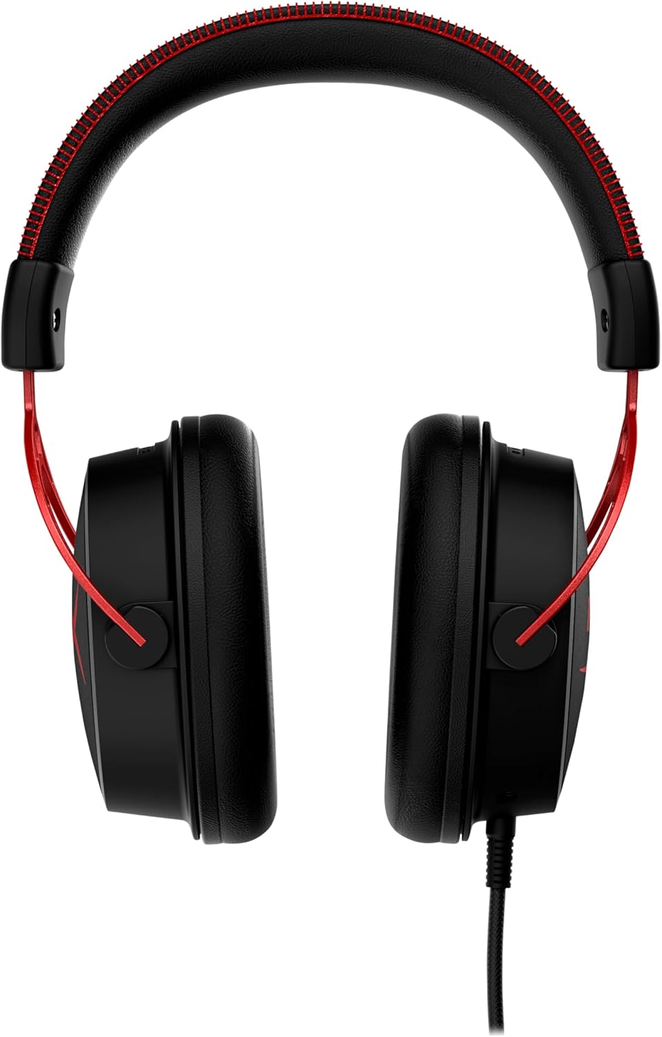 HyperX Cloud Alpha Gaming Headset, Over-Ear, 50 mm Dual-Chamber-Treiber, Memory Foam, Aluminiumrahmen, abnehmbares Noise-Cancelling Mikrofon, 3,5 mm Klinke, PC/PS5/PS4/Xbox/Switch, Schwarz-Rot