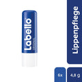 Labello Original Lippenpflegestift im 6er Pack (6 x 4,8 g), Lippenpflege für natürlich schöne Lippen, Lippenbalsam ohne Mineralöle schützt vor dem Austrocknen