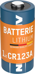 ANSMANN CR123A (3V) Lithium Batterie Fotobatterie (1er-Pack) für Garagentoröffner, Alarmanlage, Funkauslöser für Kamera, Messgeräte, Klingel usw.