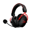 HyperX Cloud Alpha Gaming Headset, Over-Ear, 50 mm Dual-Chamber-Treiber, Memory Foam, Aluminiumrahmen, abnehmbares Noise-Cancelling Mikrofon, 3,5 mm Klinke, PC/PS5/PS4/Xbox/Switch, Schwarz-Rot