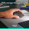 Logitech Signature M650 Kabellose Maus - für kleine bis mittelgroße Hände, 2-Jahres-Batterie, Leise Klicks, Anpassbare Seitentasten, Bluetooth, Kompatibilität mit Mehreren Geräten - Grau
