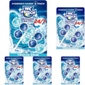 WC FRISCH Kraft Aktiv Blauspüler Ozeanfrische (4x50 g), WC Reiniger mit innovativer Geruchs-Stopp-Formel, Duftsteine für extra Frische und eine sichtbare Reinigung