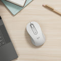 Logitech Signature M650 Kabellose Maus - für kleine bis mittelgroße Hände, 2-Jahres-Batterie, Leise Klicks, Anpassbare Seitentasten, Bluetooth, Kompatibilität mit Mehreren Geräten - Grau