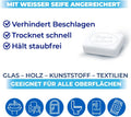 Bingo 1x Reinigungs Streifenfrei Oberflächenreinigungstücher Staubreiniger Kraftvolle Markenqualität Glas & Oberflächen – Schnell trocknend Tischtücher, Farbe: Lavendel, (1, Blau)